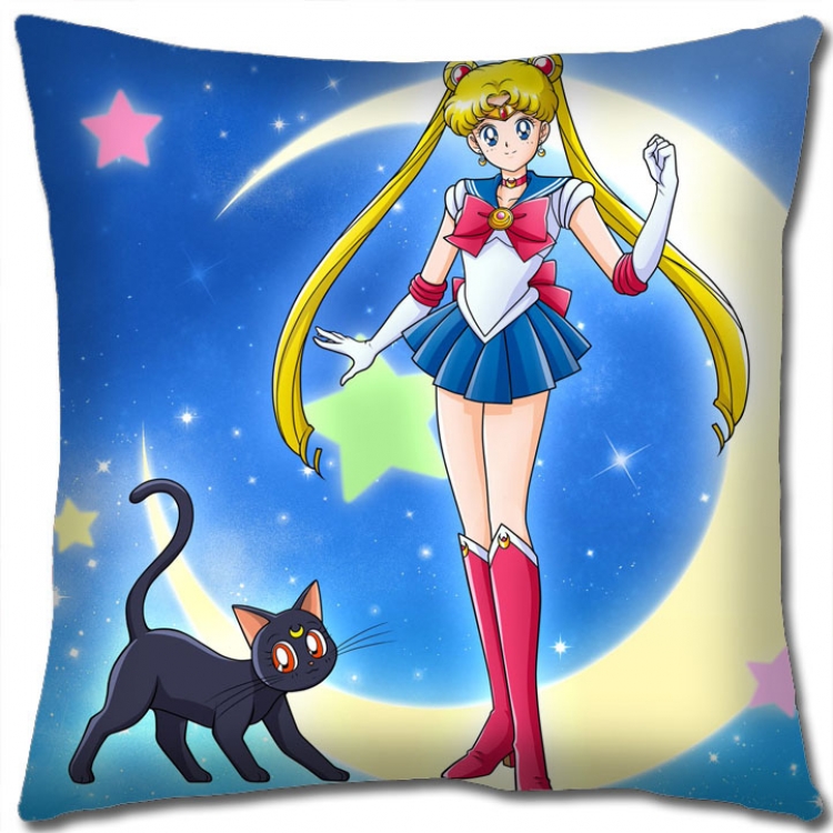 sailormoon Anime square full-color pillow cushion 45X45CM NO FILLING  M2-194
