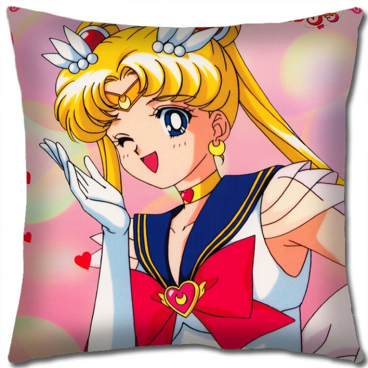 sailormoon Anime square full-color pillow cushion 45X45CM NO FILLING   M2-175