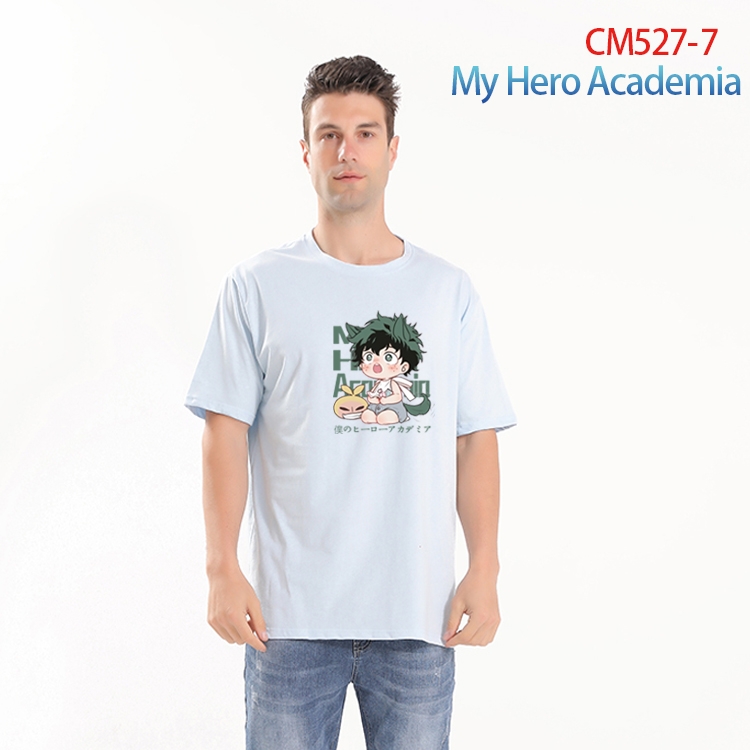 My Hero Academia Printed short-sleeved cotton T-shirt from S to 3XL CM-527-7