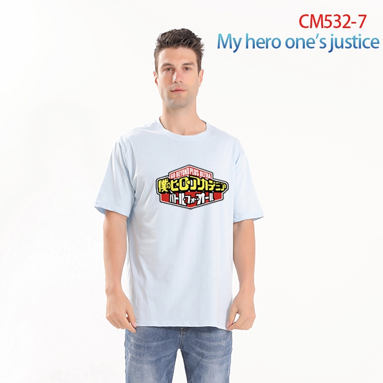 My Hero Academia Printed short-sleeved cotton T-shirt from S to 3XL CM-532-7