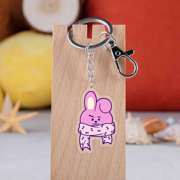 BT21  Star movie acrylic Key Chain  price for 5 pcs 4193