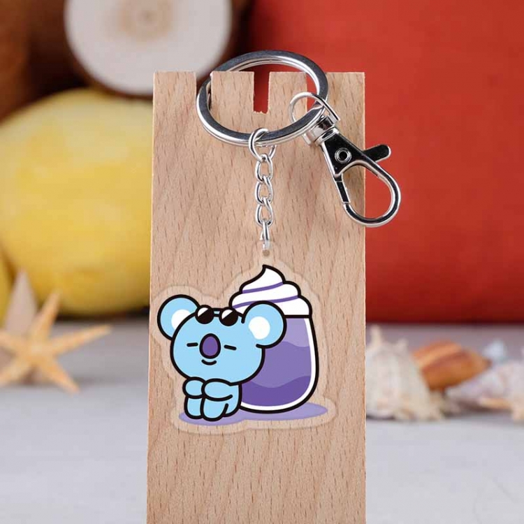 BT21  Star movie acrylic Key Chain  price for 5 pcs 4220