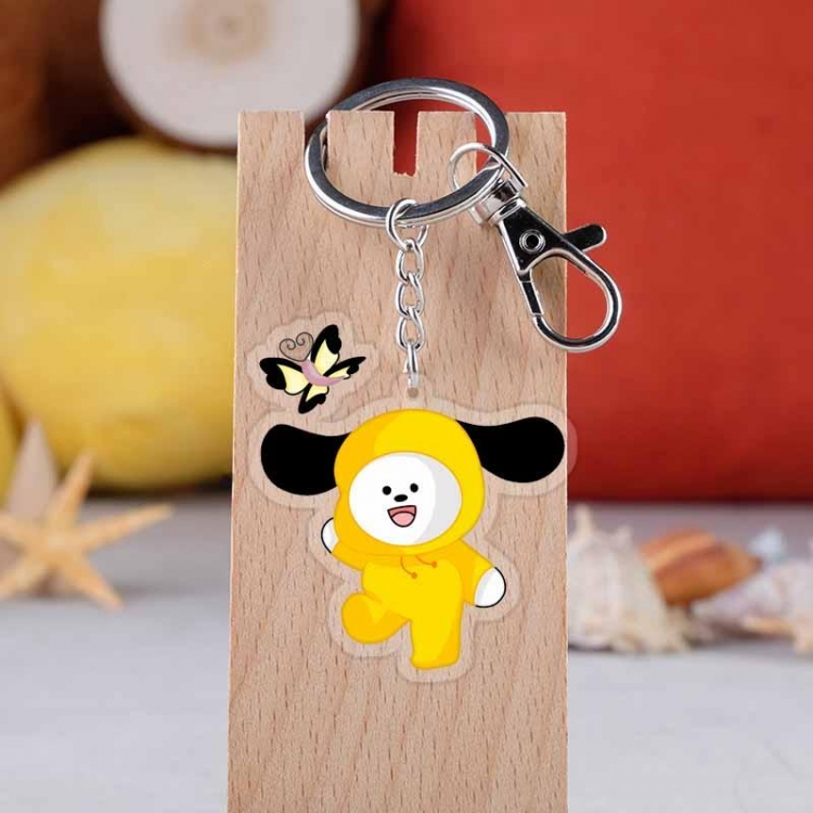 BT21  Star movie acrylic Key Chain  price for 5 pcs 4208