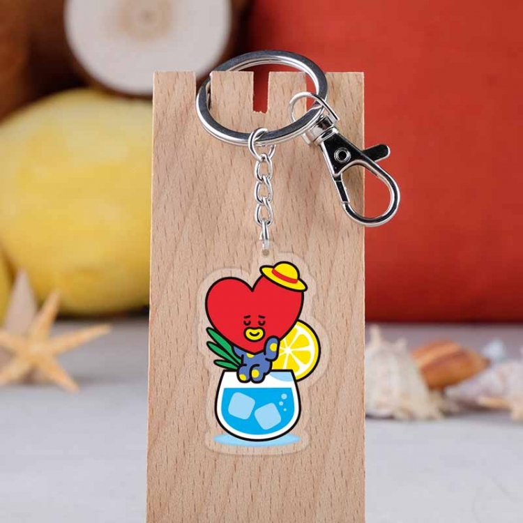 BT21  Star movie acrylic Key Chain  price for 5 pcs 4218