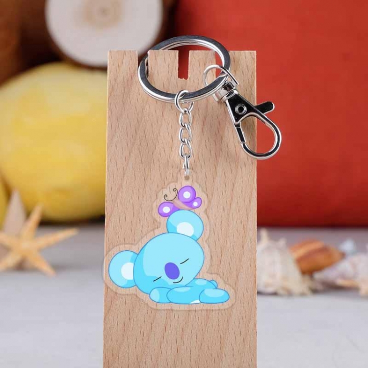 BT21  Star movie acrylic Key Chain  price for 5 pcs 4211