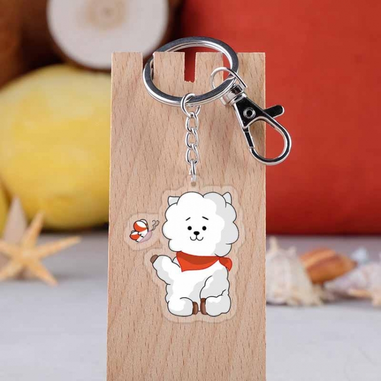 BT21  Star movie acrylic Key Chain  price for 5 pcs 4207