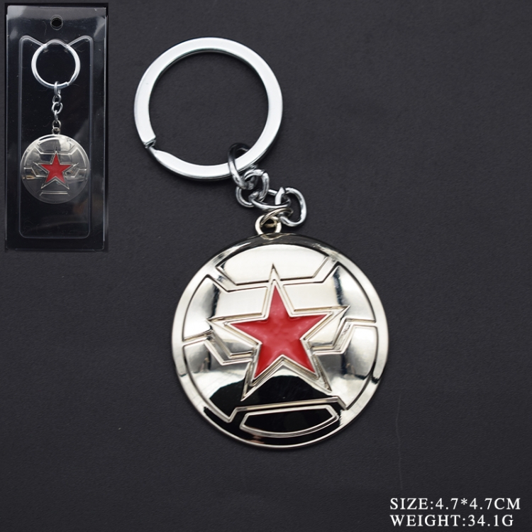 Winter Soldier  cartoon keychain school bag pendant price for 5 pcs