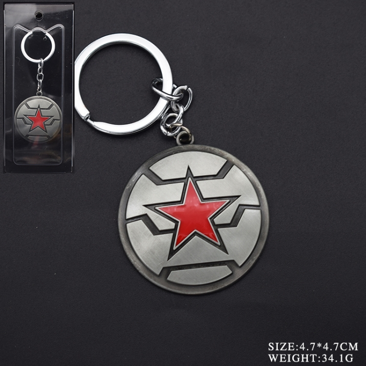 Winter Soldier  cartoon keychain school bag pendant price for 5 pcs