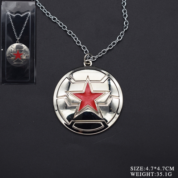 Winter Soldier cartoon metal necklace pendant style B 