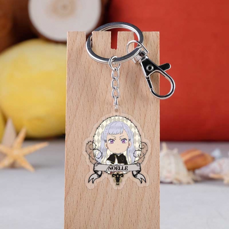 Black clover   Anime acrylic Key Chain  price for 5 pcs  4298