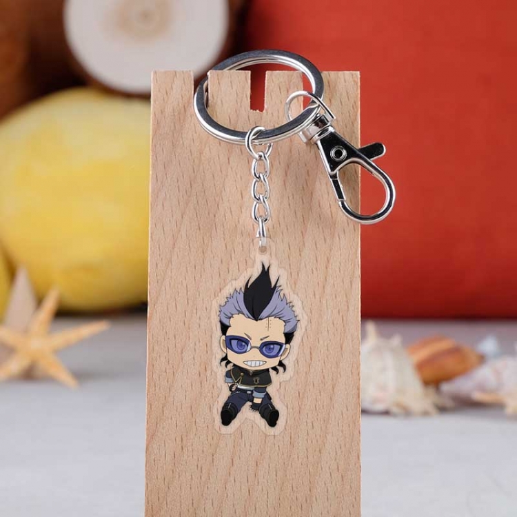 Black clover   Anime acrylic Key Chain  price for 5 pcs  4287