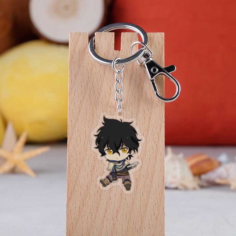 Black clover   Anime acrylic Key Chain  price for 5 pcs  4283