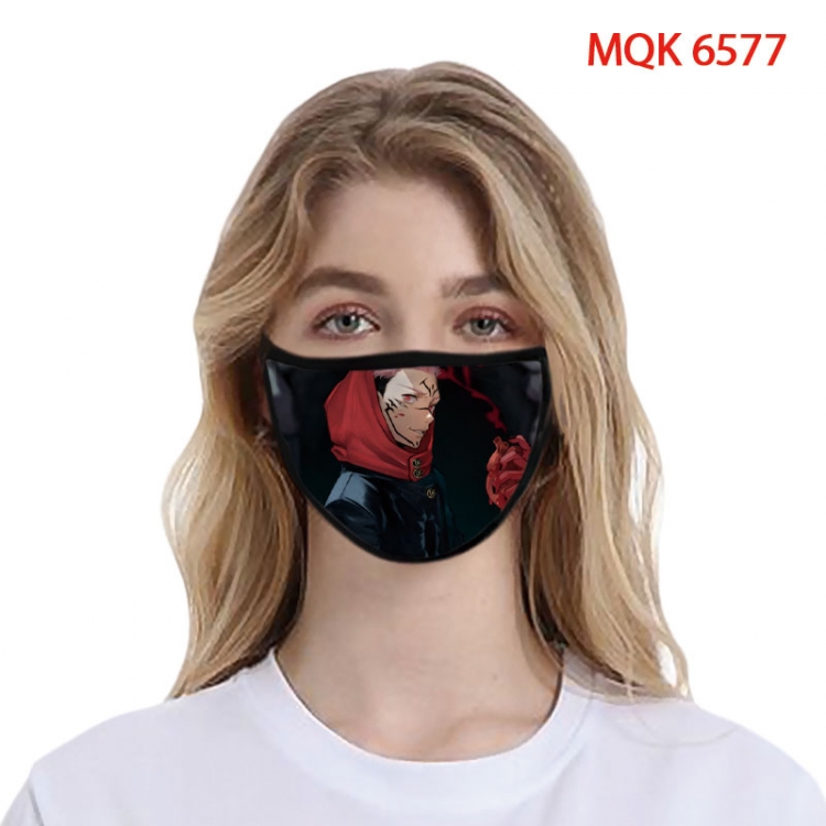 Jujutsu Kaisen Color printing Space cotton Masks price for 5 pcs   MQK-6577