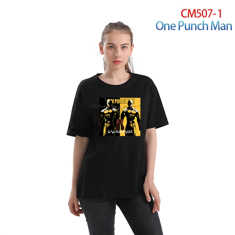 One Punch Man Women's Printed short-sleeved cotton T-shirt from S to 3XL  CM-507-1