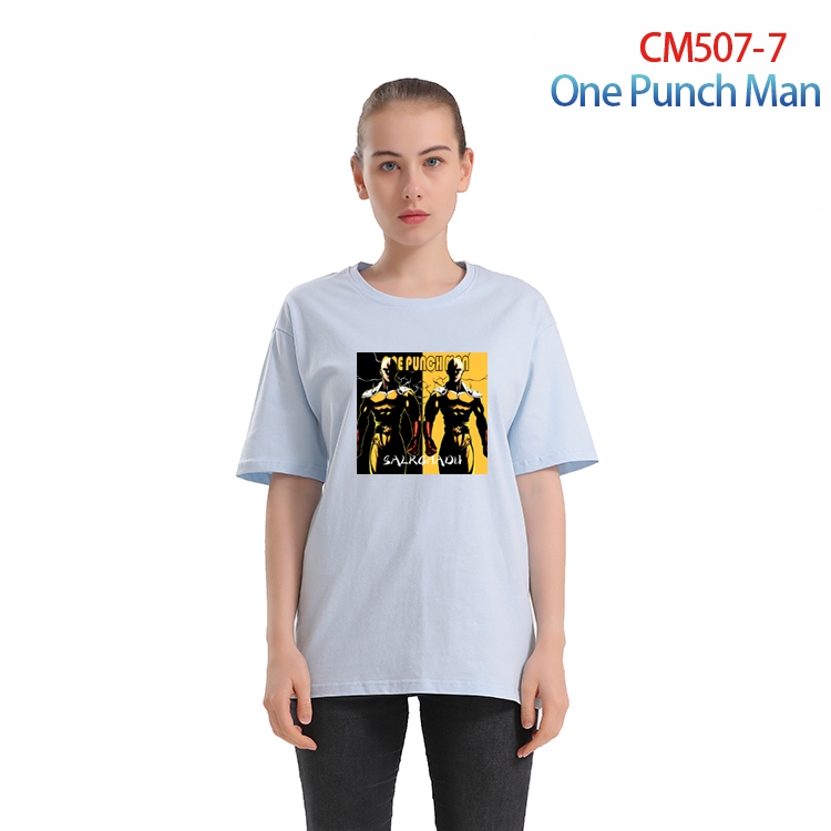 One Punch Man Women's Printed short-sleeved cotton T-shirt from S to 3XL  CM-507-7