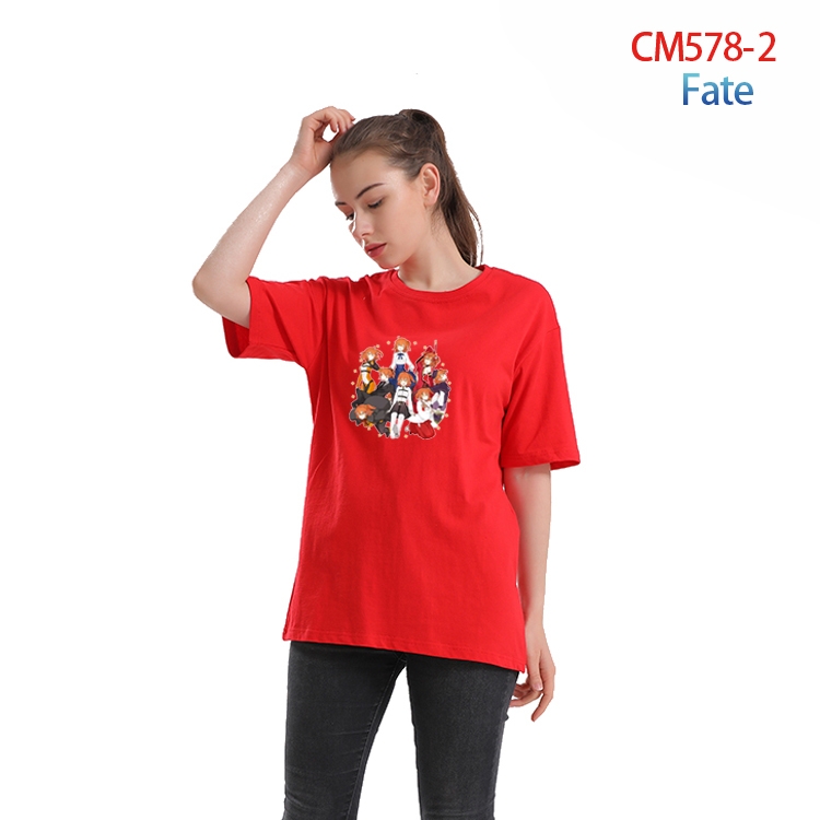 Fate Grand Order Women's Printed short-sleeved cotton T-shirt from S to 3XL  CM-578-2