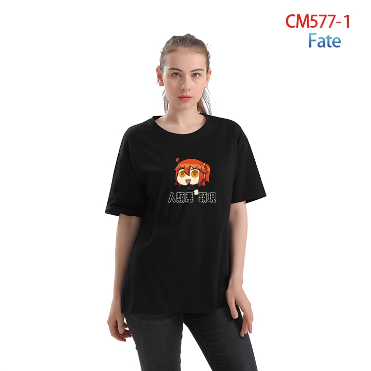 Fate Grand Order Women's Printed short-sleeved cotton T-shirt from S to 3XL  CM-577-1