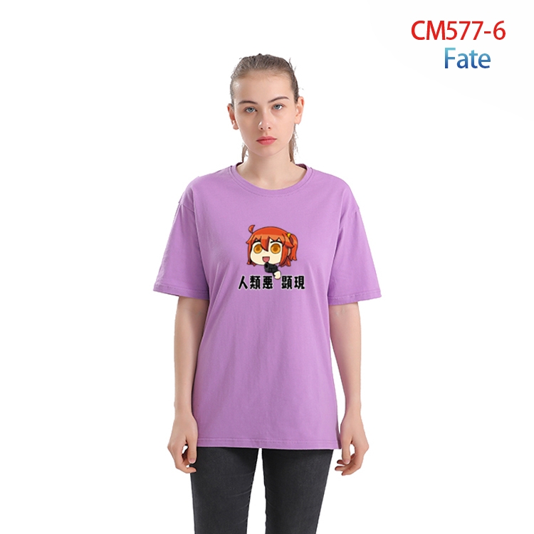 Fate Grand Order Women's Printed short-sleeved cotton T-shirt from S to 3XL  CM-577-6