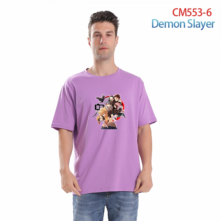 Demon Slayer Kimets Printed short-sleeved cotton T-shirt from S to 3XL  CM-553-6