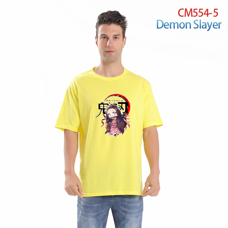 Demon Slayer Kimets Printed short-sleeved cotton T-shirt from S to 3XL  CM-554-5