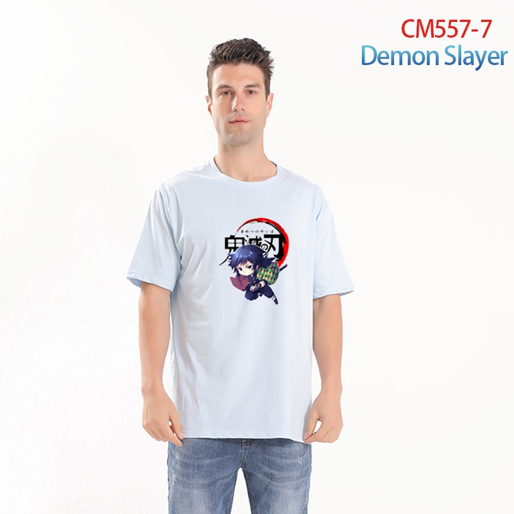 Demon Slayer Kimets Printed short-sleeved cotton T-shirt from S to 3XL  CM-557-7
