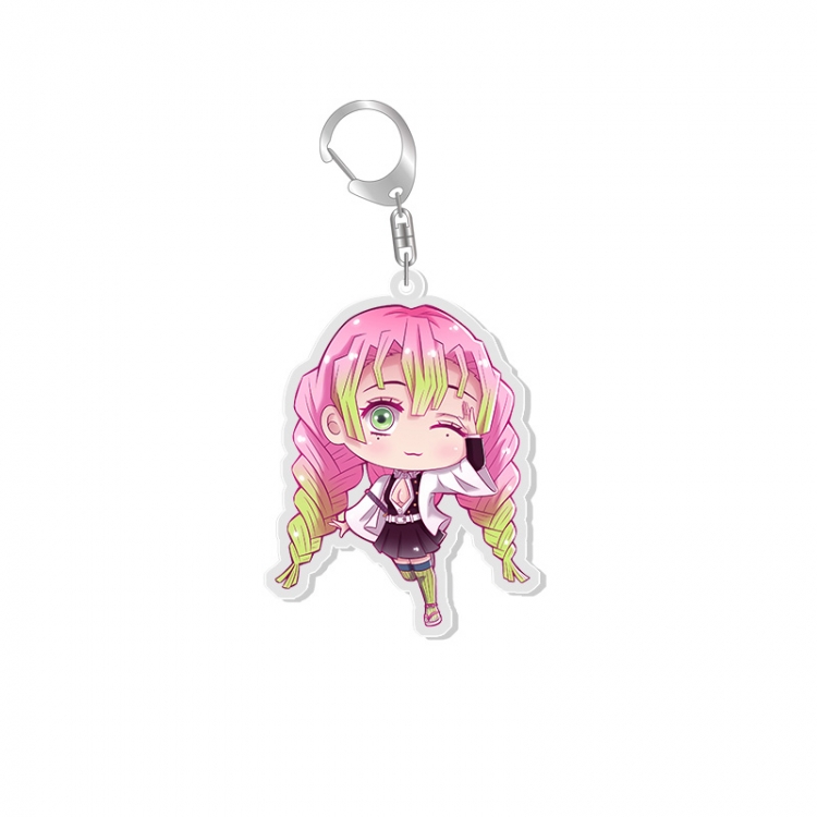 Demon Slayer Kimets Anime acrylic Key Chain  price for 5 pcs 6961