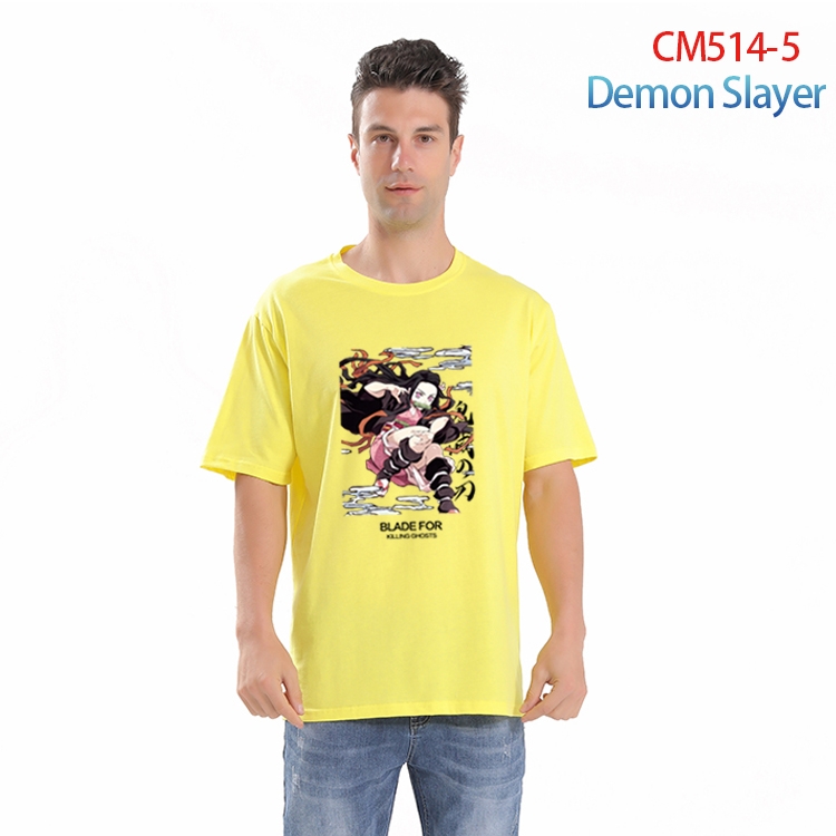 Demon Slayer Kimets Printed short-sleeved cotton T-shirt from S to 4XL  CM-514-5