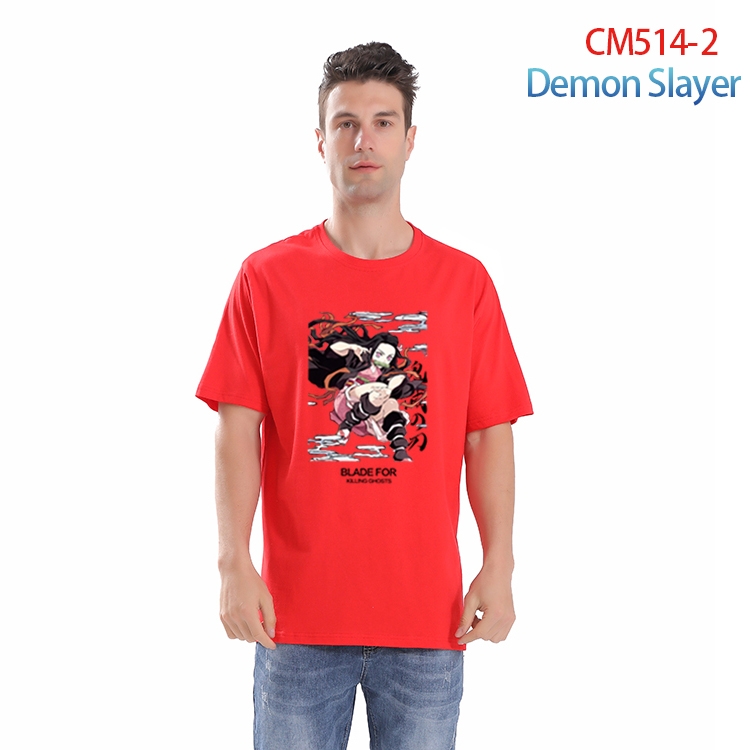 Demon Slayer Kimets Printed short-sleeved cotton T-shirt from S to 4XL  CM-514-2