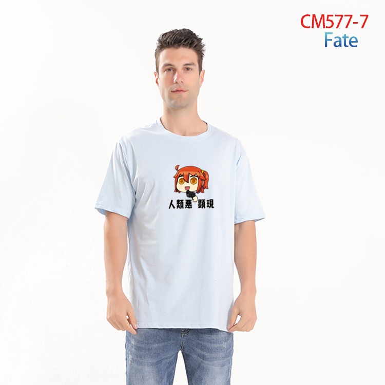 Fate Grand Order Printed short-sleeved cotton T-shirt from S to 4XL CM-577-7