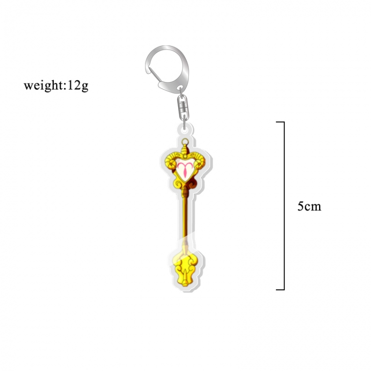 Fairy tail Anime acrylic Key Chain  price for 5 pcs  7198