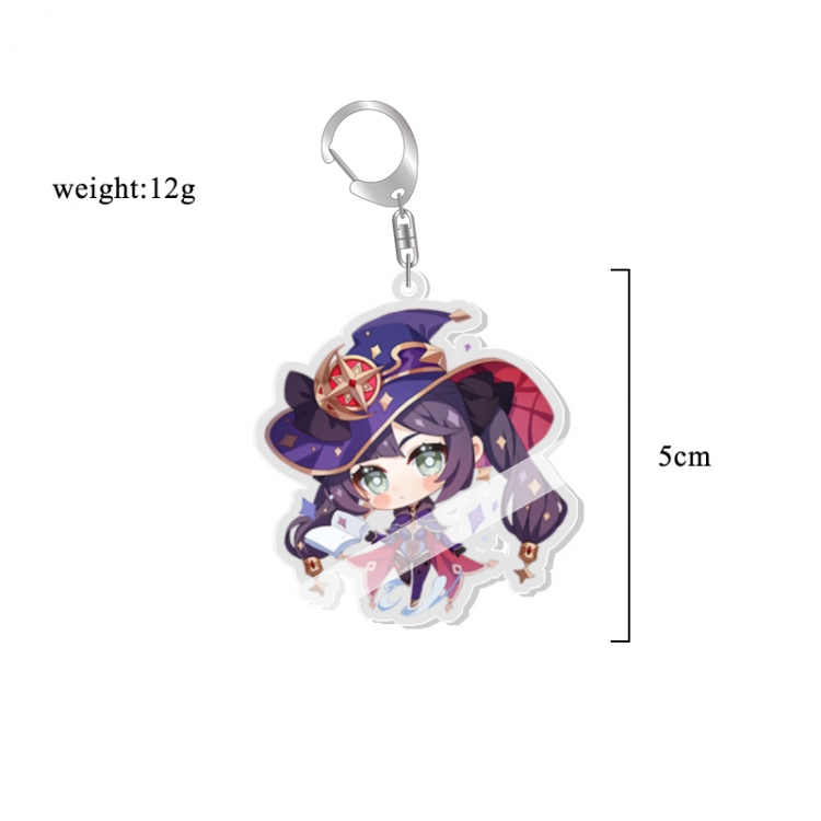 Genshin Impact Anime acrylic Key Chain  price for 5 pcs 7222