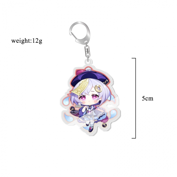 Genshin Impact Anime acrylic Key Chain  price for 5 pcs 7231