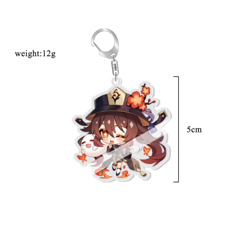 Genshin Impact Anime acrylic Key Chain  price for 5 pcs 7226