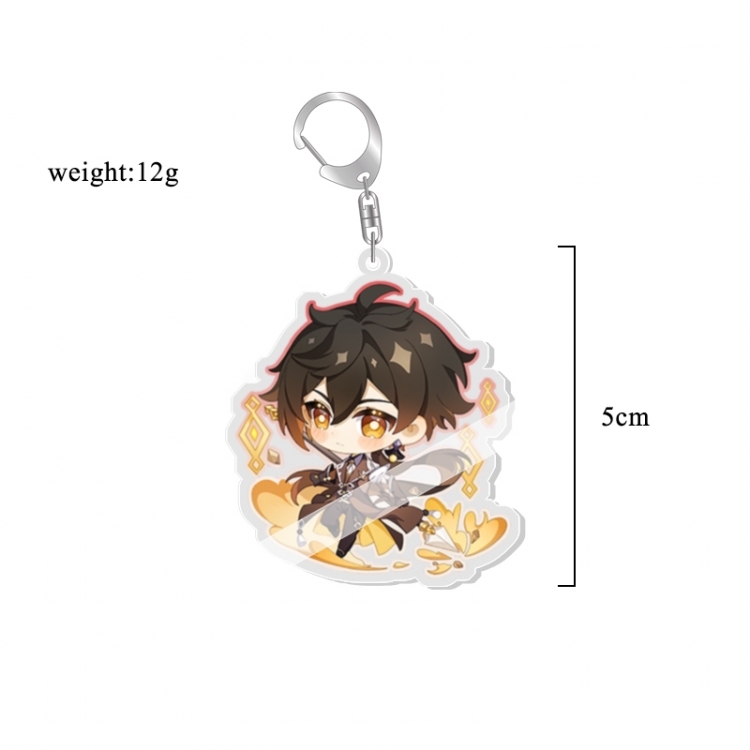 Genshin Impact Anime acrylic Key Chain  price for 5 pcs 7230