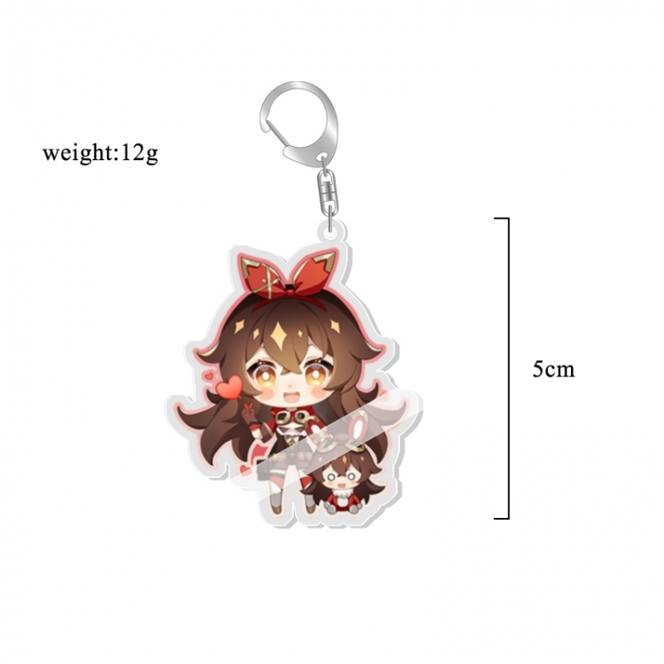 Genshin Impact Anime acrylic Key Chain  price for 5 pcs 7234