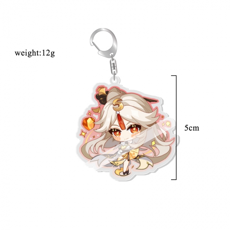 Genshin Impact Anime acrylic Key Chain  price for 5 pcs 7238