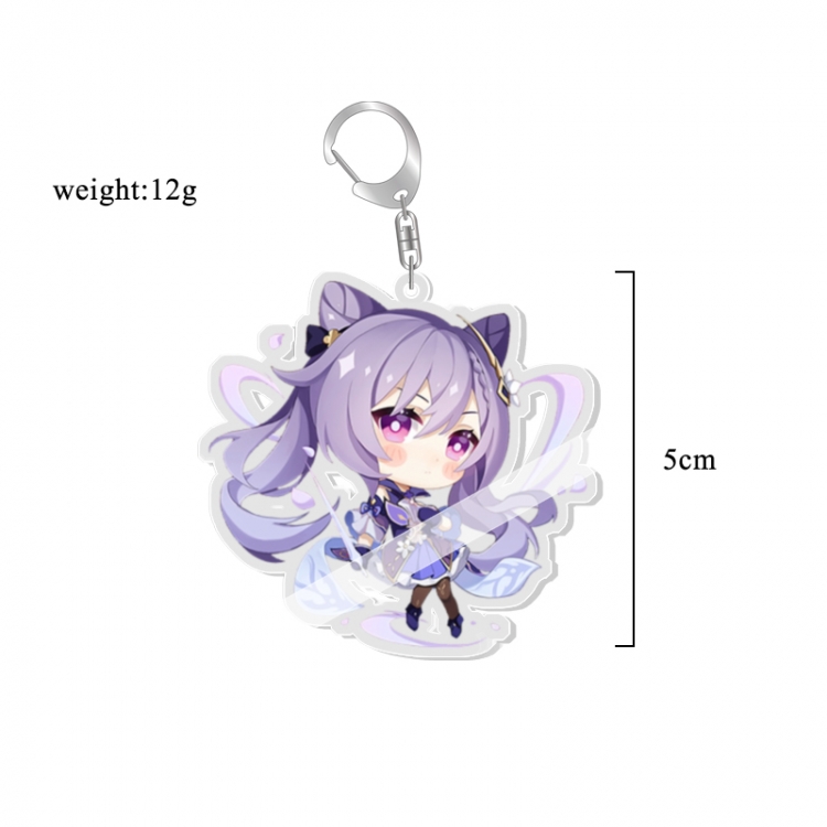 Genshin Impact Anime acrylic Key Chain  price for 5 pcs 7225