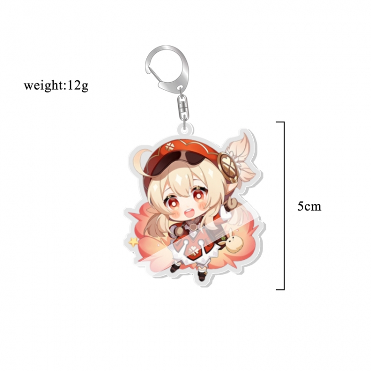 Genshin Impact Anime acrylic Key Chain  price for 5 pcs 7220