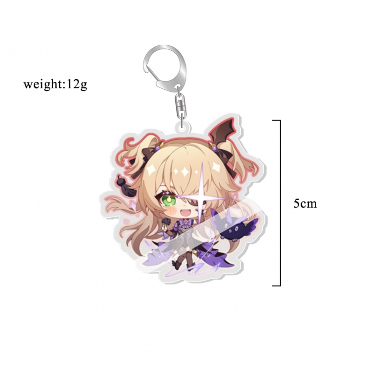 Genshin Impact Anime acrylic Key Chain  price for 5 pcs 7237