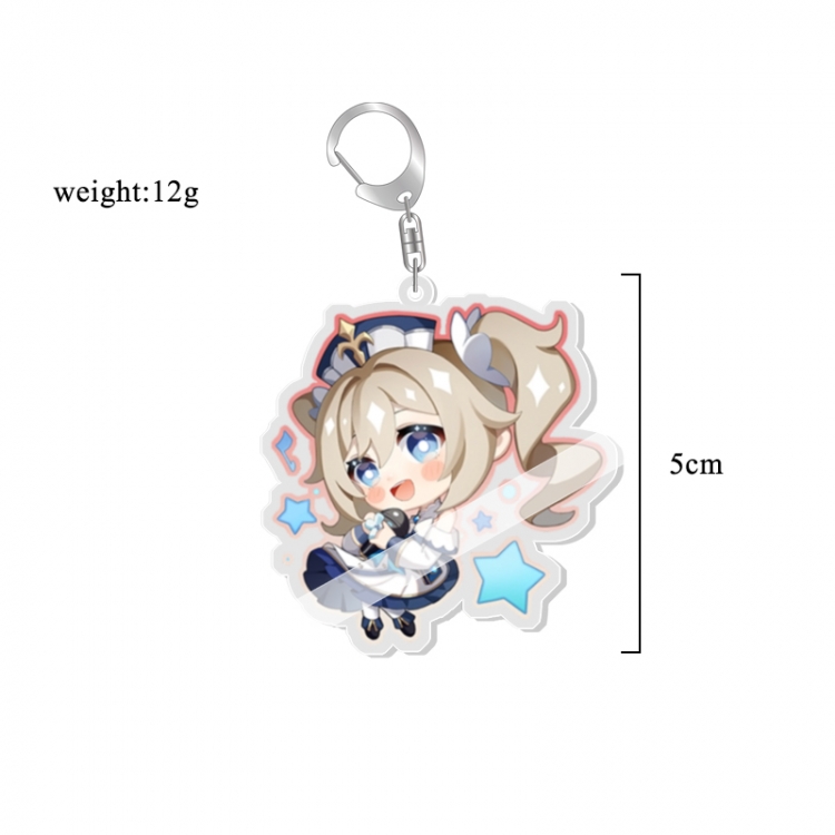 Genshin Impact Anime acrylic Key Chain  price for 5 pcs 7221