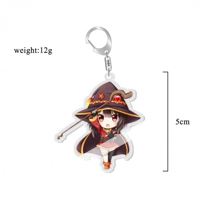 Best wishes for a better world Anime acrylic Key Chain price for 5 pcs 7263