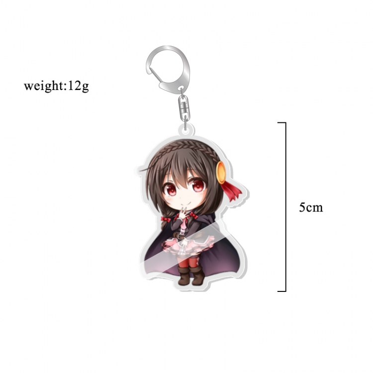 Best wishes for a better world Anime acrylic Key Chain price for 5 pcs 7260
