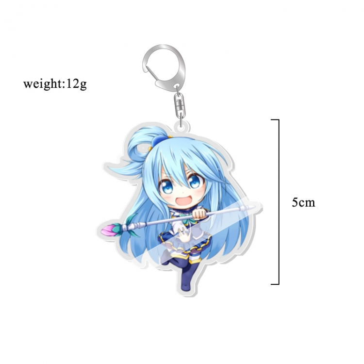 Best wishes for a better world Anime acrylic Key Chain price for 5 pcs 7261