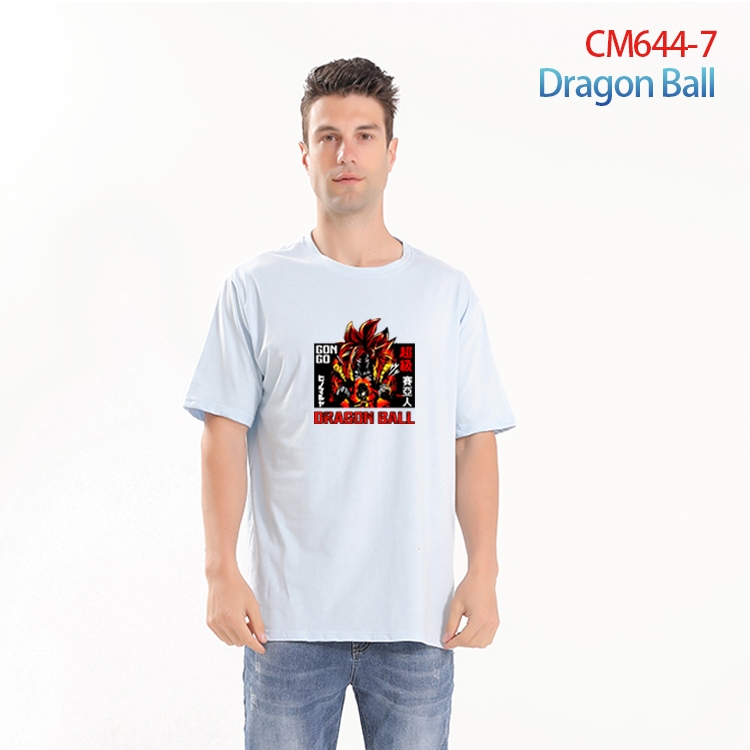 DRAGON BALL Printed short-sleeved cotton T-shirt from S to 4XL  CM-644-7 