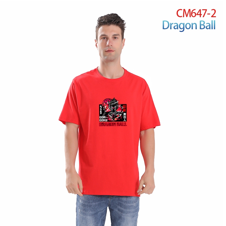 DRAGON BALL Printed short-sleeved cotton T-shirt from S to 4XL  CM-647-2