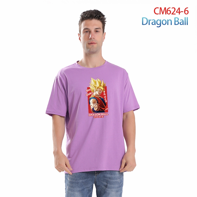 DRAGON BALL Printed short-sleeved cotton T-shirt from S to 4XL CM-624-6