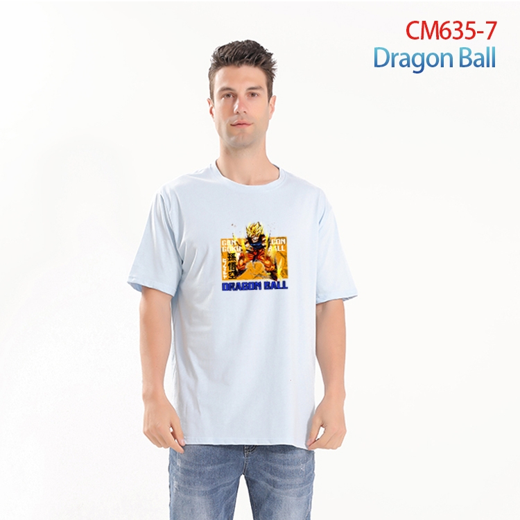 DRAGON BALL Printed short-sleeved cotton T-shirt from S to 4XL CM-635-7