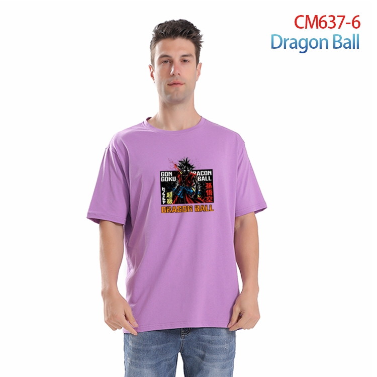 DRAGON BALL Printed short-sleeved cotton T-shirt from S to 4XL CM-637-6