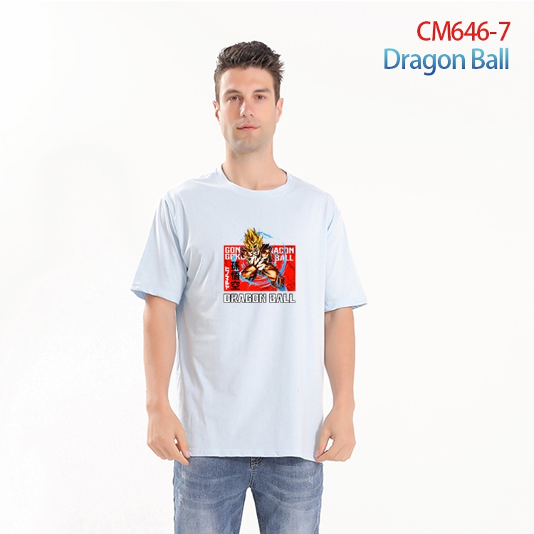 DRAGON BALL Printed short-sleeved cotton T-shirt from S to 4XL CM-646-7