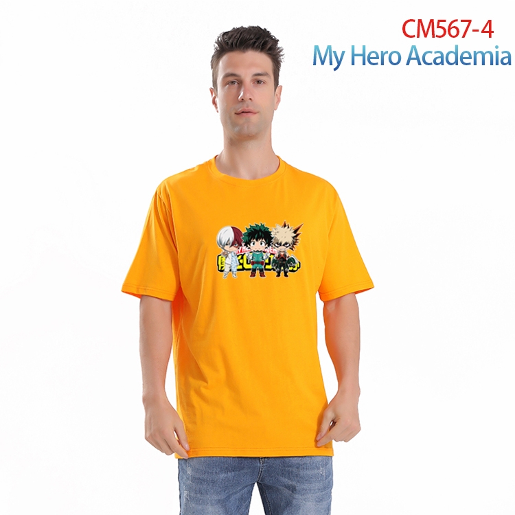 My Hero Academia Printed short-sleeved cotton T-shirt from S to 4XL CM-567-4